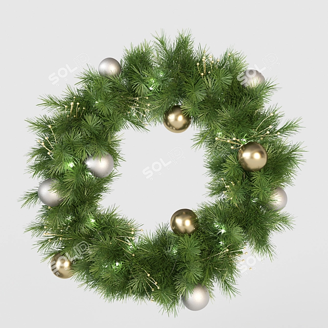 Festive Christmas Tree Set 3D model image 2