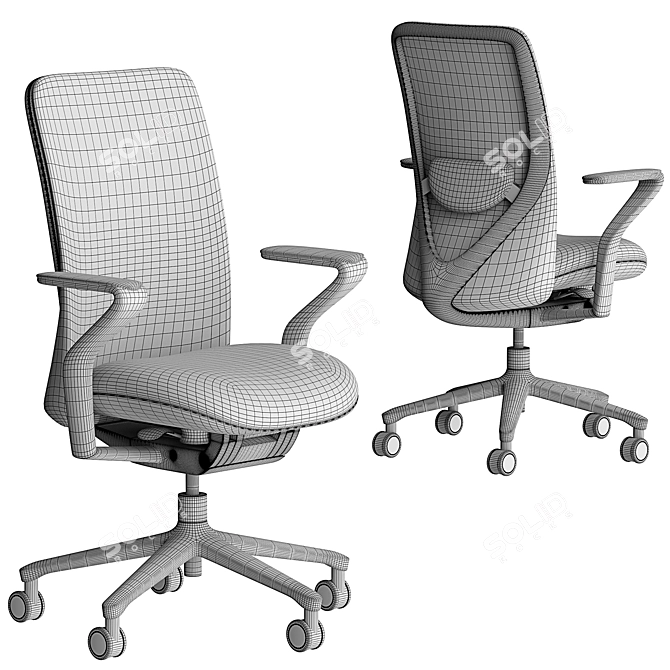 Ergonomic Verve Chair - 3D Model 3D model image 7