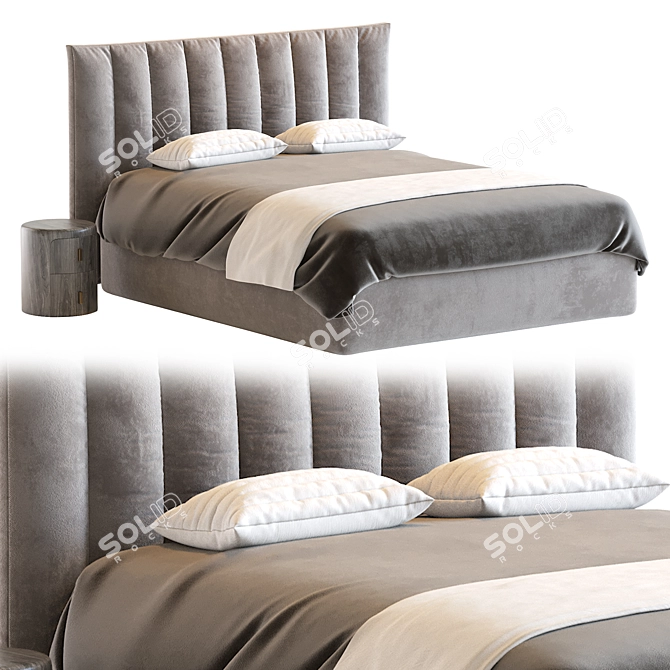 Modern Strauss Bed Frame 2016 3D model image 3