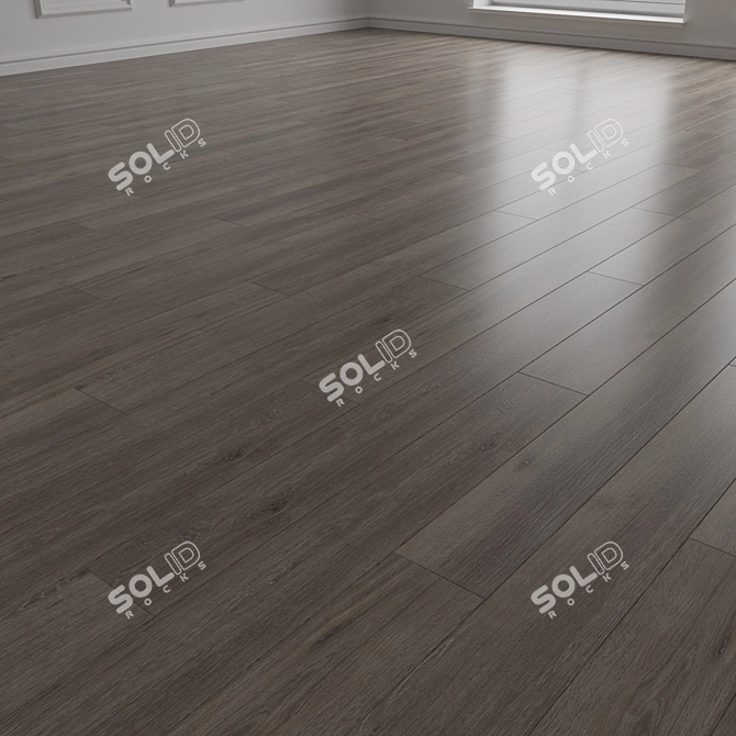 Premium Hardwood Laminate Flooring 3D model image 2