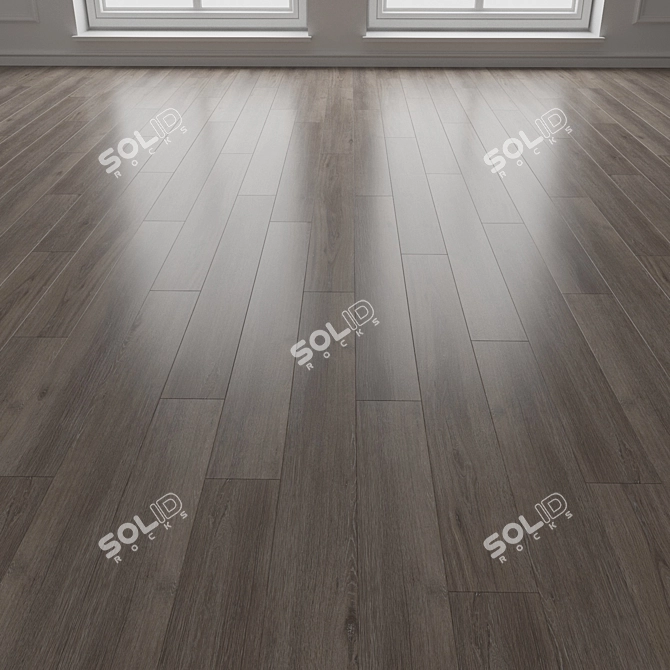 Premium Hardwood Laminate Flooring 3D model image 3