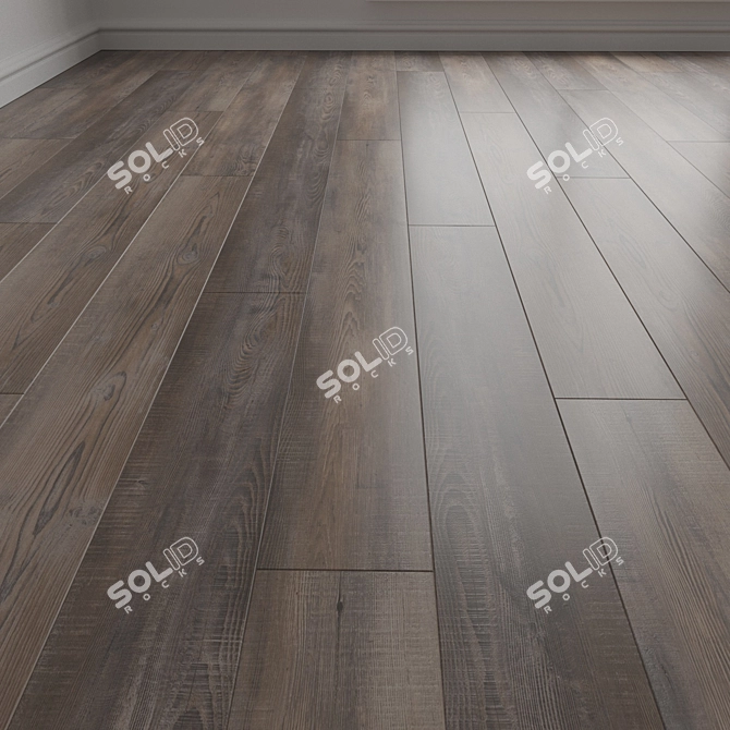 Engineered Wood Parquet Flooring 3D model image 1