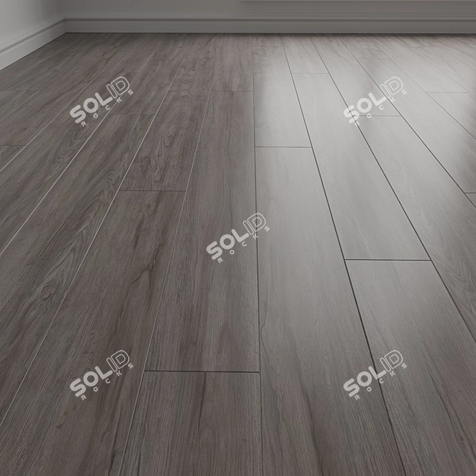 Dark Oak Laminate Flooring 3D model image 1