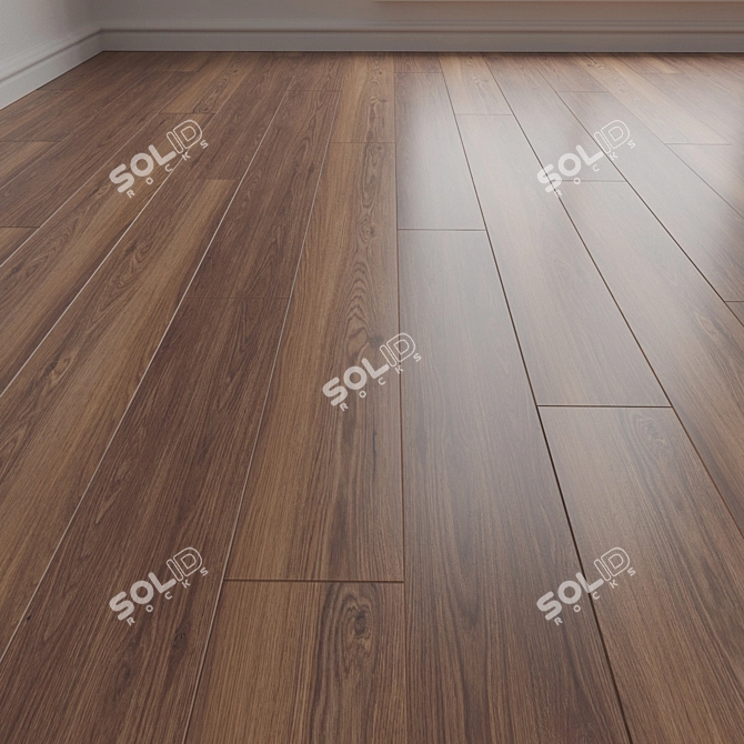 Engineered Wood Parquet Flooring 3D model image 1