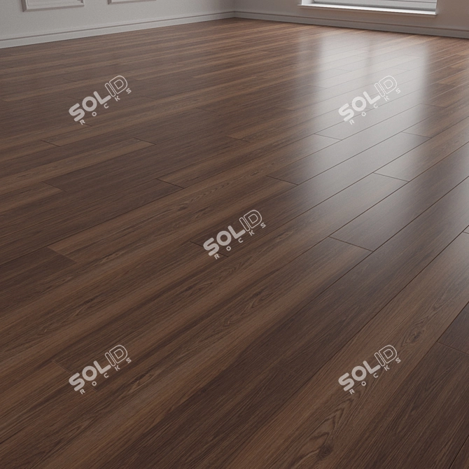 Engineered Wood Parquet Flooring 3D model image 2