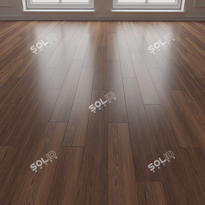 Engineered Wood Parquet Flooring 3D model image 3