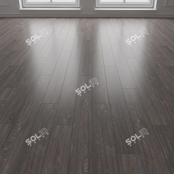 Premium Wood Parquet Flooring 3D model image 3