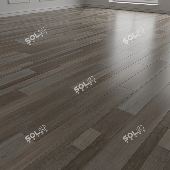 Engineered Wood Parquet Flooring 3D model image 2