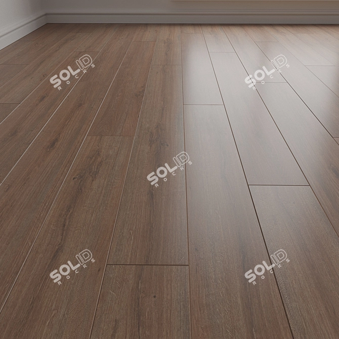 Engineered Wood Parquet Flooring 3D model image 1