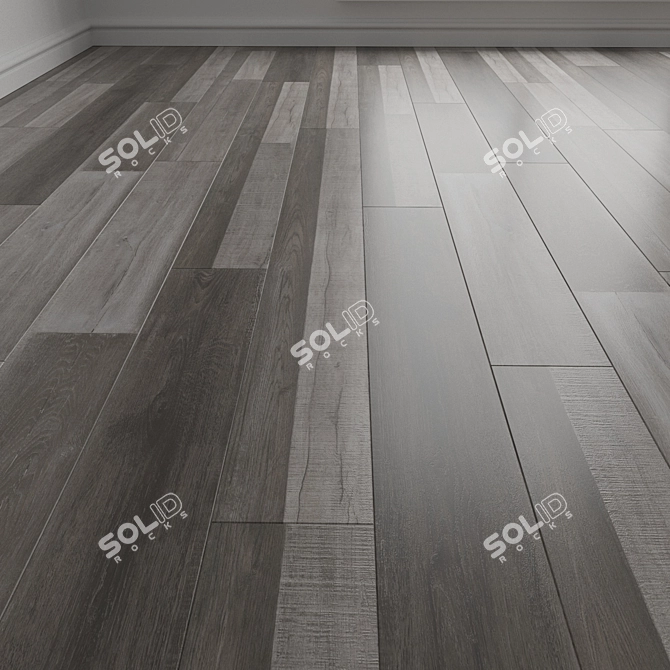 Engineered Oak Parquet Laminate 3D model image 1