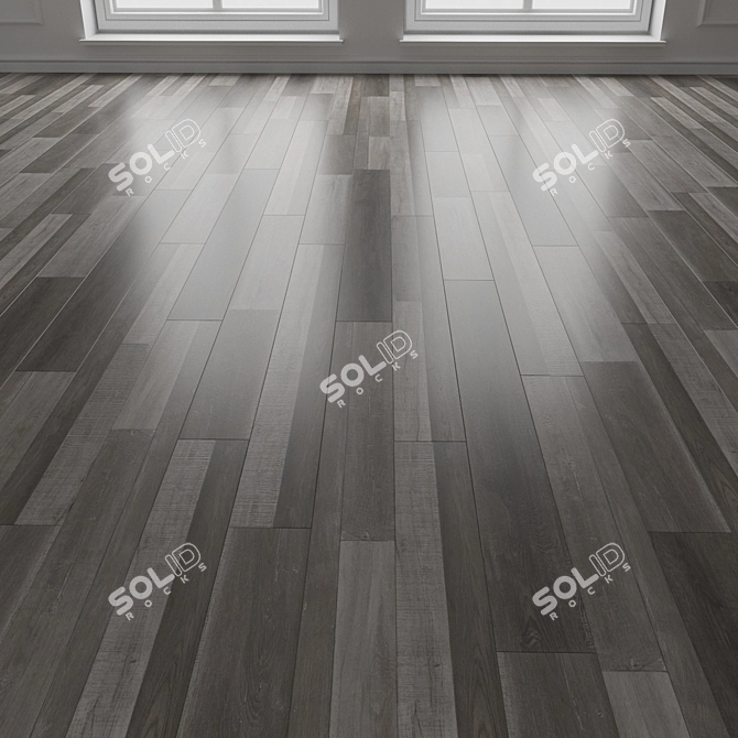 Engineered Oak Parquet Laminate 3D model image 3