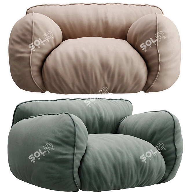 Cloud by Gervasoni Sofa Design 3D model image 1