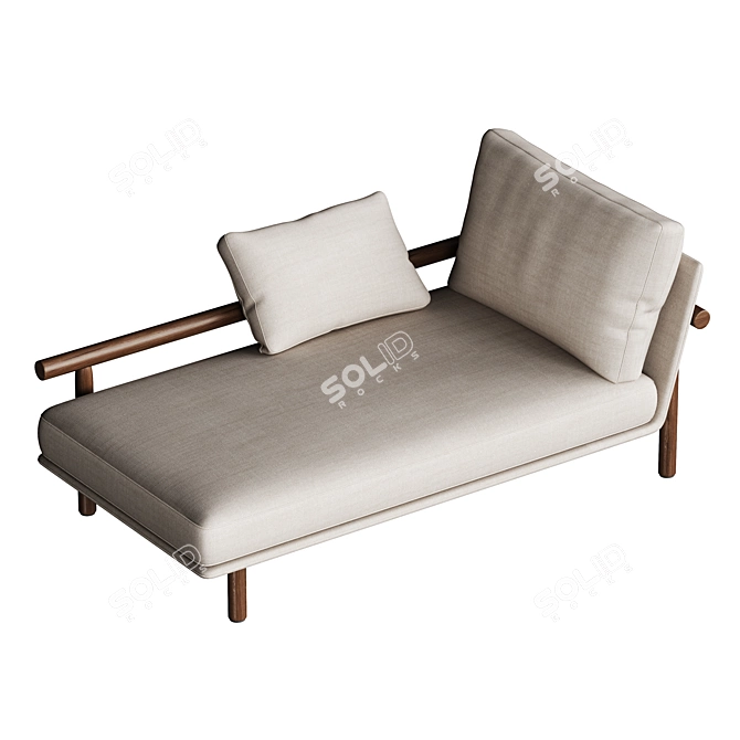 District Eight STILT Upholstered Daybed 3D model image 2