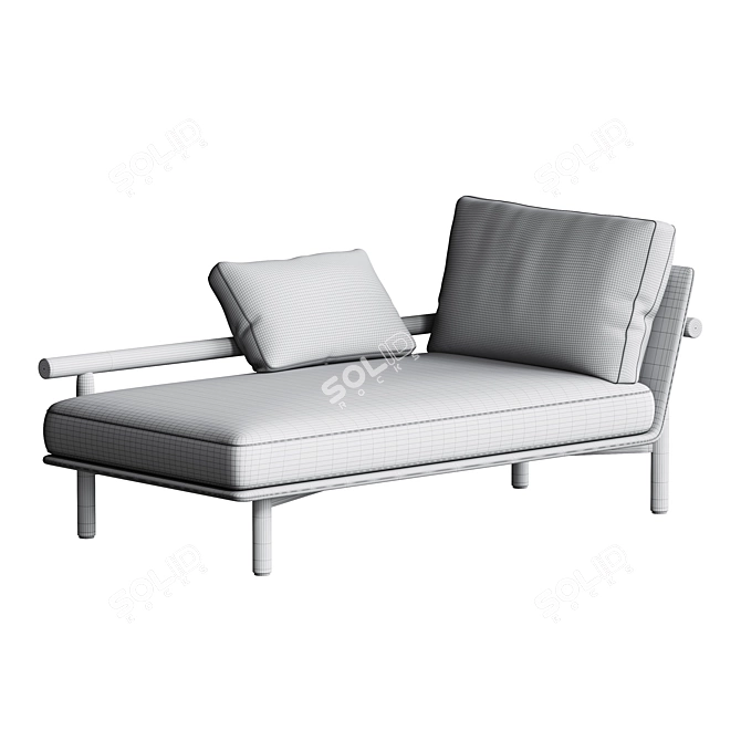 District Eight STILT Upholstered Daybed 3D model image 3