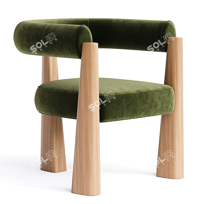 Contemporary Cassandre Armchair Design 3D model image 1