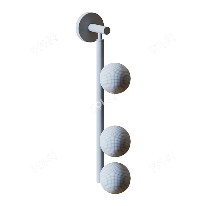 Indigo Flusso Wall Sconce 3D model image 2