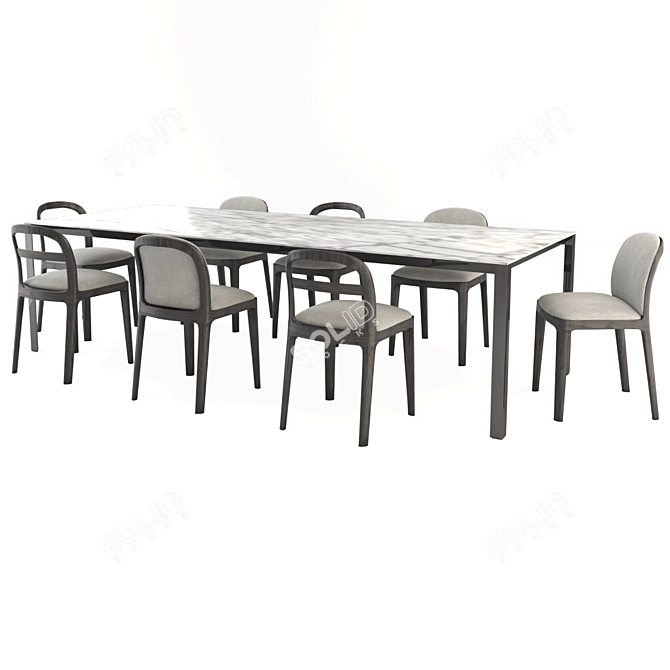 Molteni&C Table Set 3D model image 2