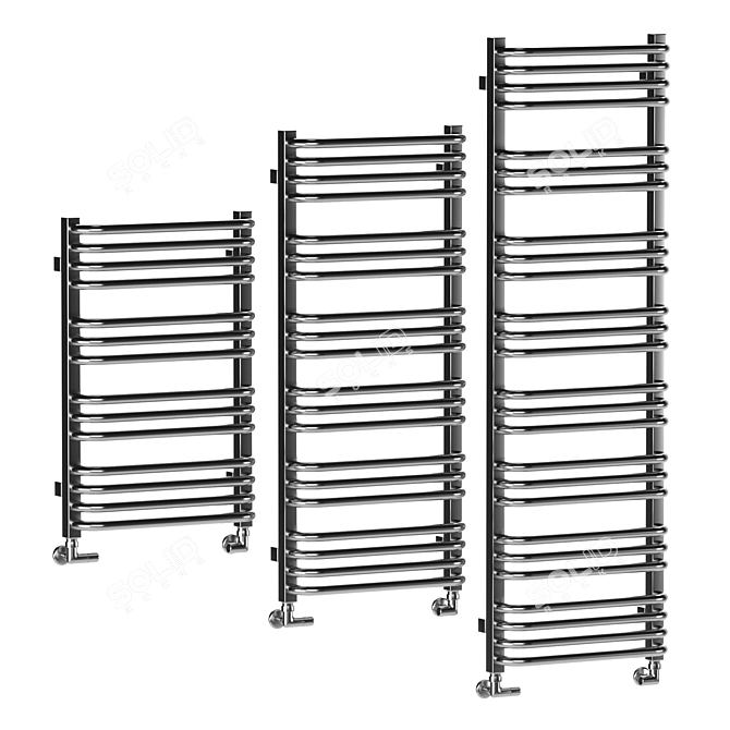 Terma Alex Towel Rail 2 Colors 3D model image 2