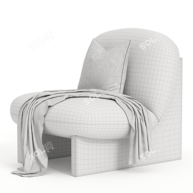 Contemporary Jar Armchair 2014 Vray 3D model image 5