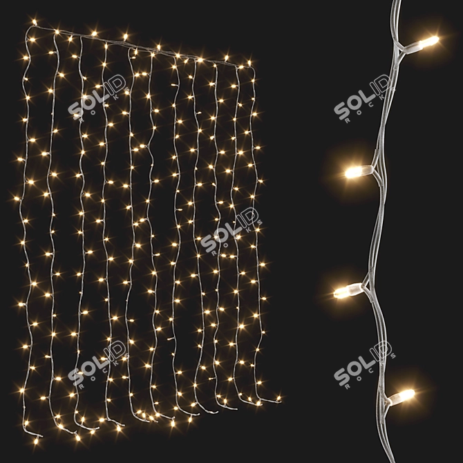 Window Garland 3D Model Set 3D model image 1