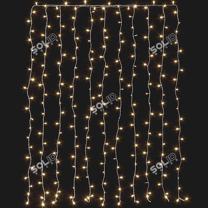 Window Garland 3D Model Set 3D model image 2