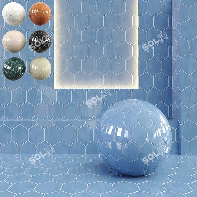 4K Corona Render Tiles Texture 3D model image 1