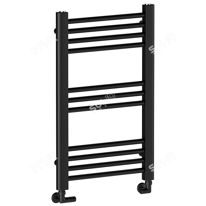 Modern Steel Heated Towel Rail 3D model image 3