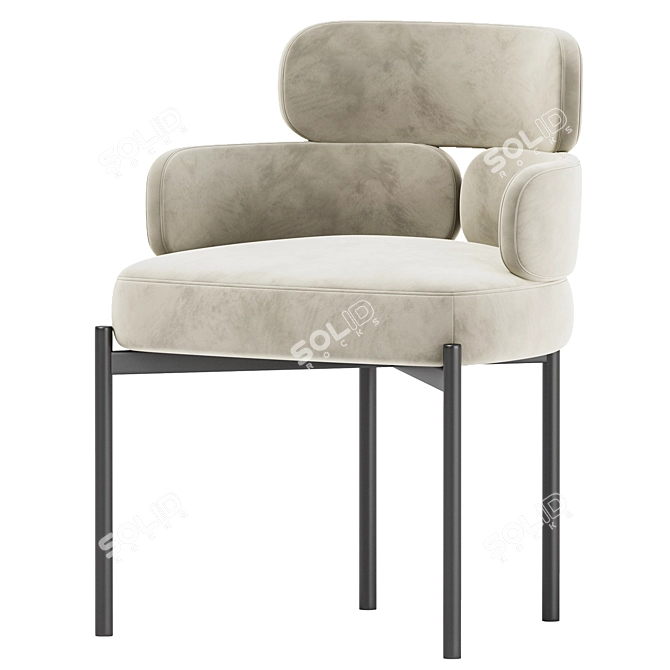 Sylvie Chair: Modern Elegance Unleashed 3D model image 4