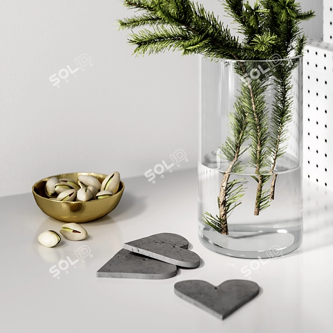 Festive Holiday Decor Set 3D model image 2