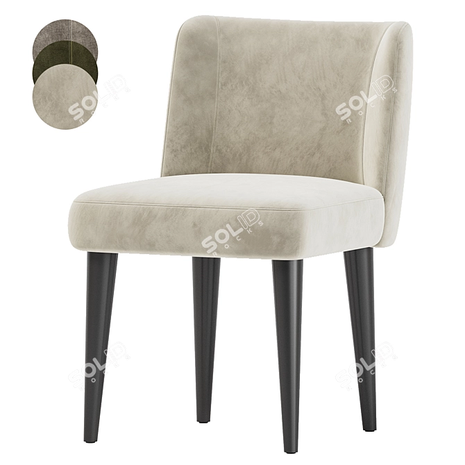 Modern Chair KITA by Meridiani 3D model image 1