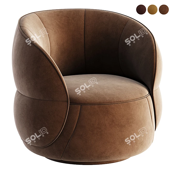 Stylish Clip Armchair from Ditre Italia 3D model image 1