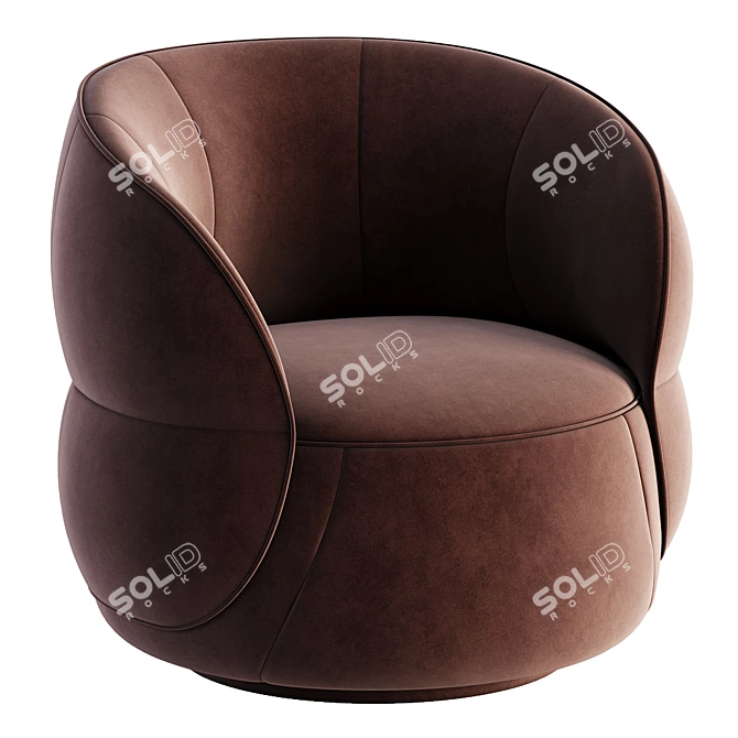 Stylish Clip Armchair from Ditre Italia 3D model image 2