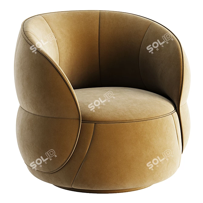 Stylish Clip Armchair from Ditre Italia 3D model image 3