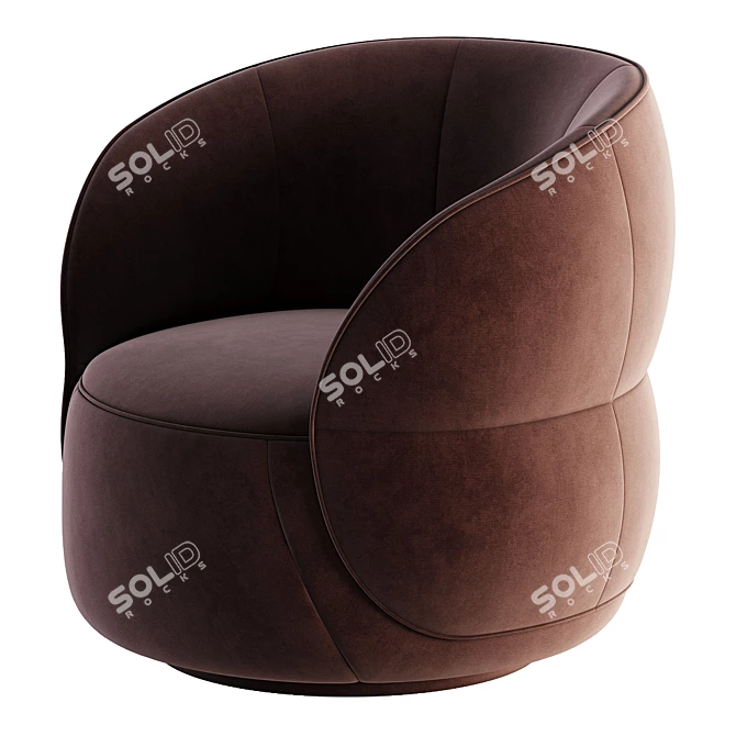 Stylish Clip Armchair from Ditre Italia 3D model image 5