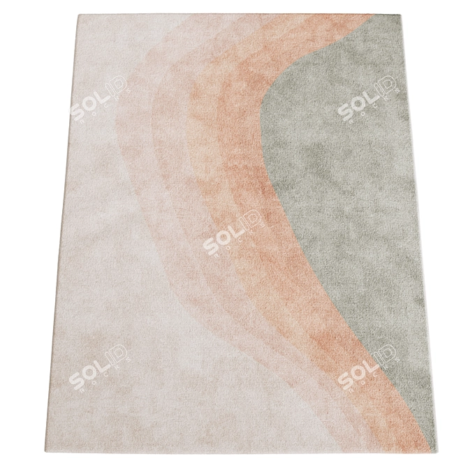 Arka Textured Carpet La Redoute 3D model image 4