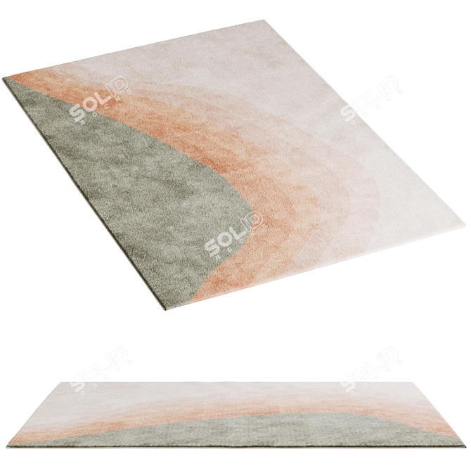 Arka Textured Carpet La Redoute 3D model image 5