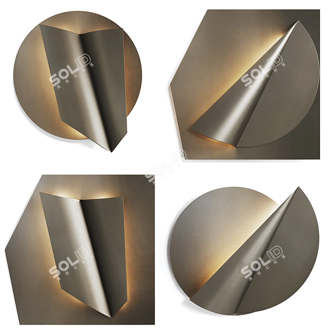 Illuminated Metal Wall Art Amadeus 3D model image 1