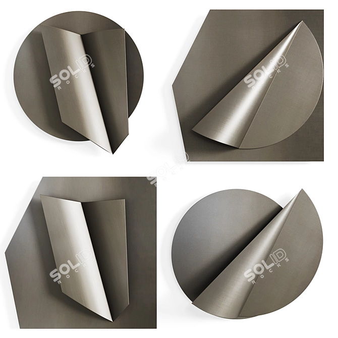 Illuminated Metal Wall Art Amadeus 3D model image 2
