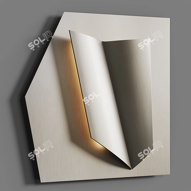 Illuminated Metal Wall Art Amadeus 3D model image 4