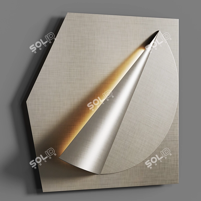 Illuminated Metal Wall Art Amadeus 3D model image 5