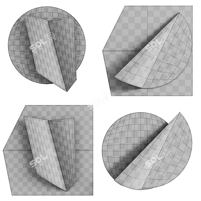 Illuminated Metal Wall Art Amadeus 3D model image 7