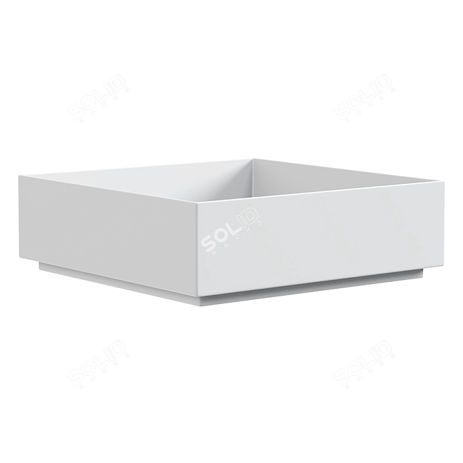  Zinnia Solid Surface Washbasin 3D model image 2