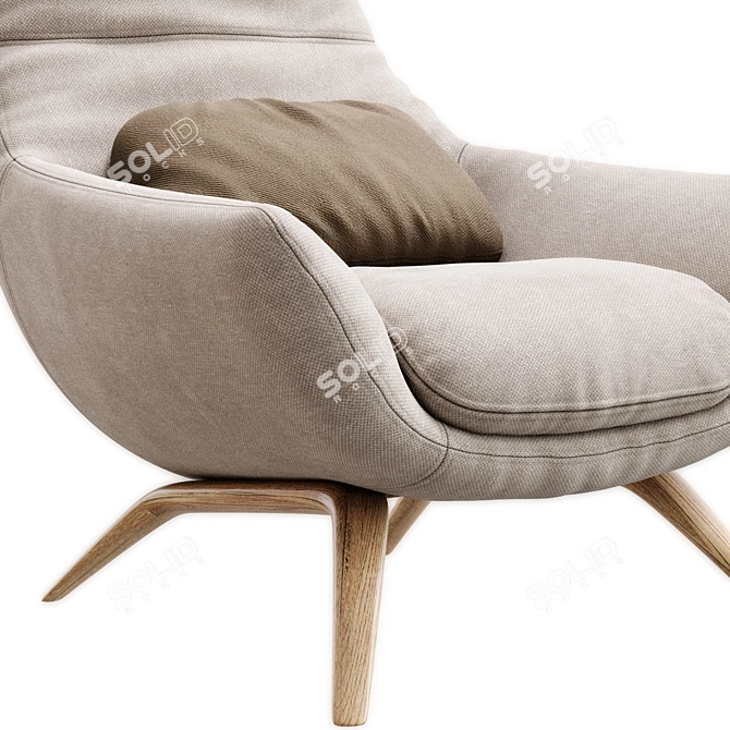 ERMES Modern Designer Furniture Set 3D model image 3