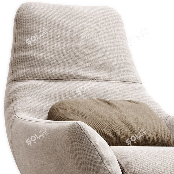 ERMES Modern Designer Furniture Set 3D model image 6