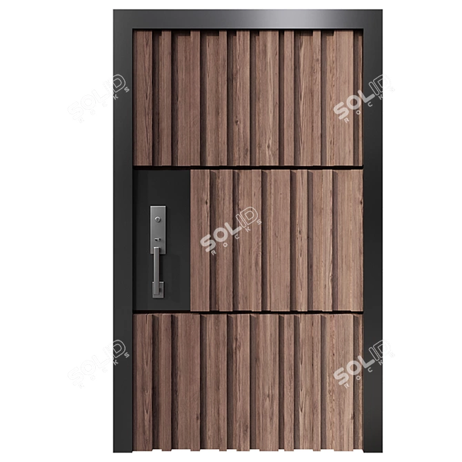 Versatile Entrance Door Collection 3D model image 5