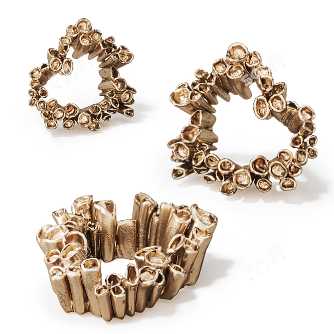 Round Furniture Handle by Vetvi 3D model image 2