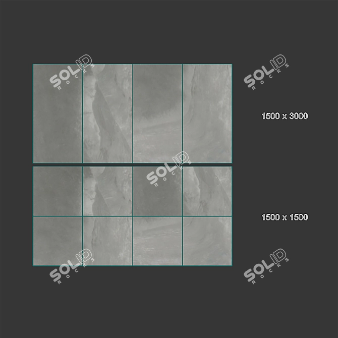 Luxury Fossil Porcelain Tile 3D model image 4