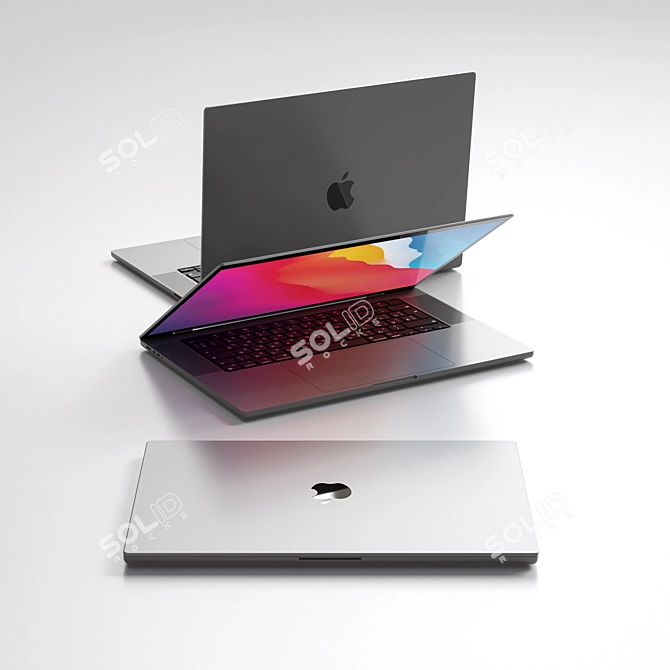 Apple MacBook Pro 16 Model 3D model image 1