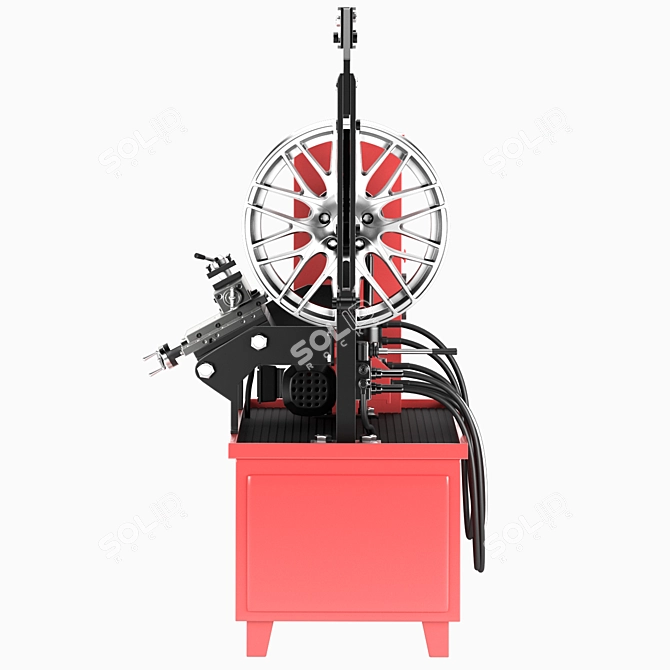 Wheel Rim Repair Stand 3D model image 2