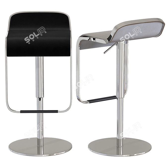 Modern 2013 Melvin Bar Stool 3D model image 2